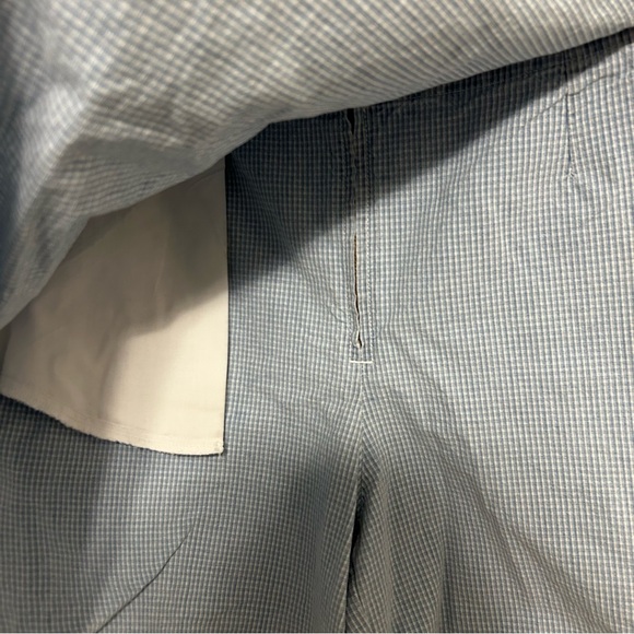 Vintage Gloria Vanderbilt Blue Gingham Wrap Skort Shorts Women’s 14 100% Cotton - Picture 7 of 14